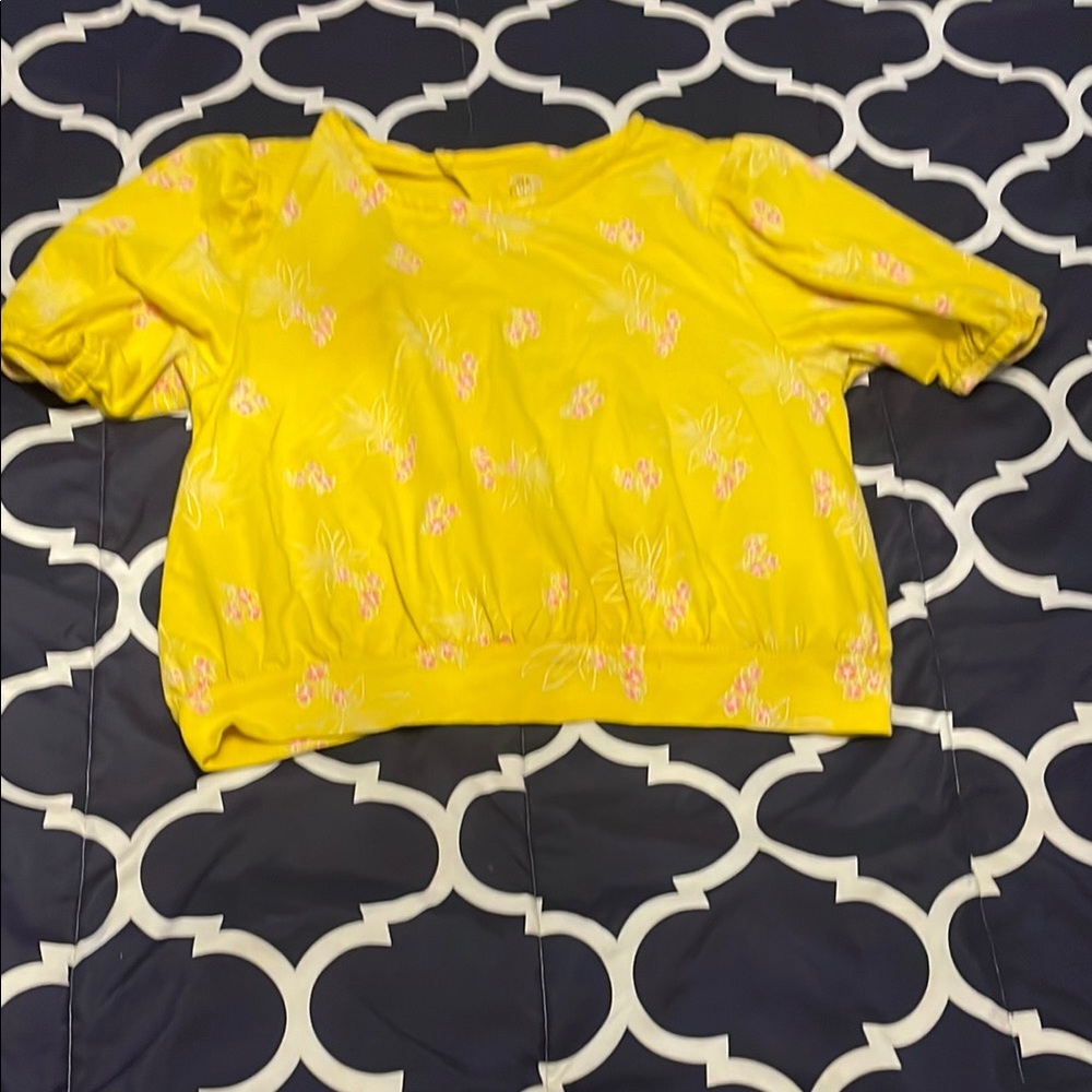 Falls Creek Yellow Blouse Casual Lightweight